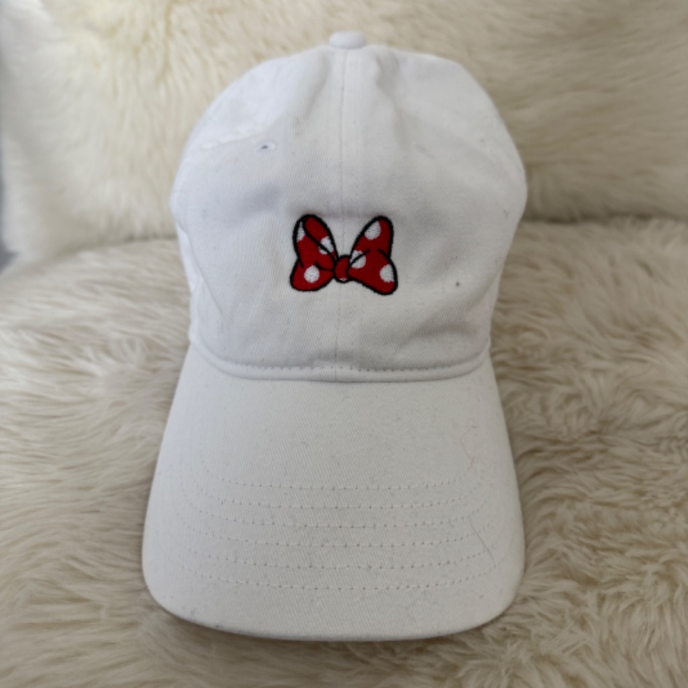 Disney Minnie Mouse Bow Baseball hat onesize white